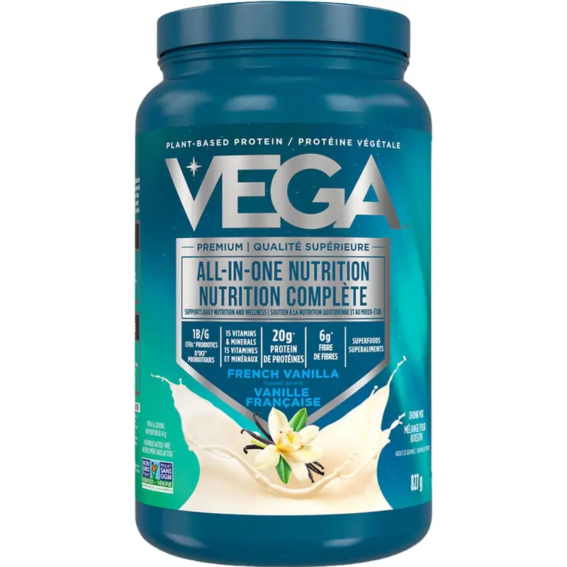 Vega All-In-One Plant-Based Nutrition Powder – French Vanilla Flavor (827 G) 1