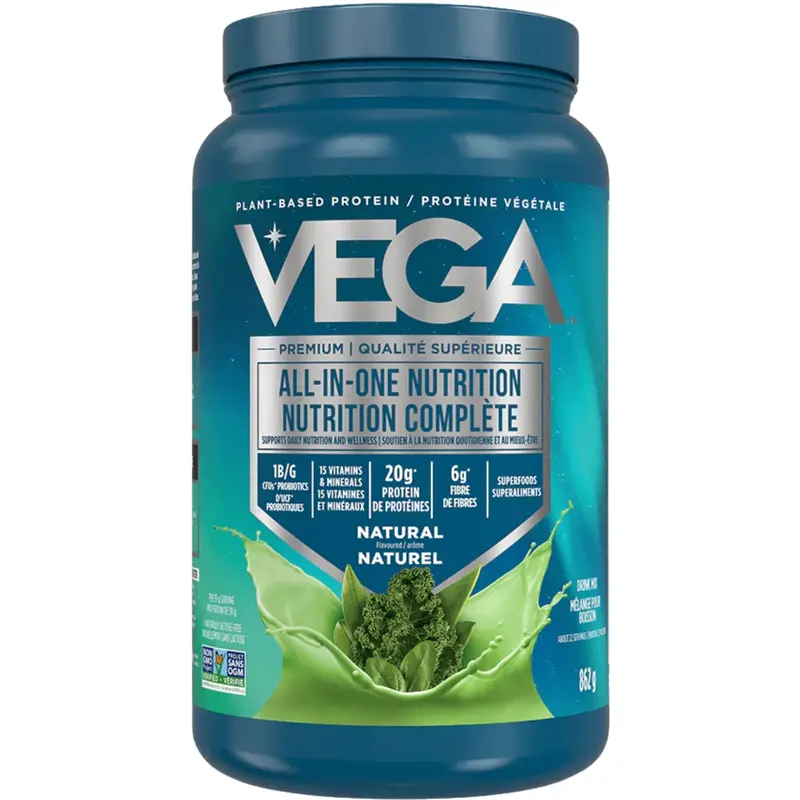 Vega All-In-One Plant-Based Nutrition Powder – Unflavored Natural (862 G) 1