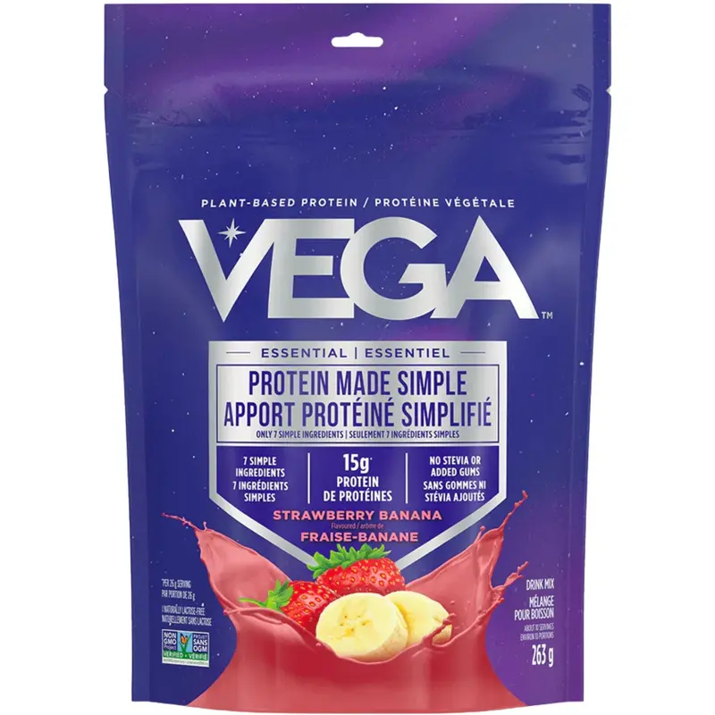 Vega Made Simple Plant Protein – Strawberry Banana Flavor, 263 G 1