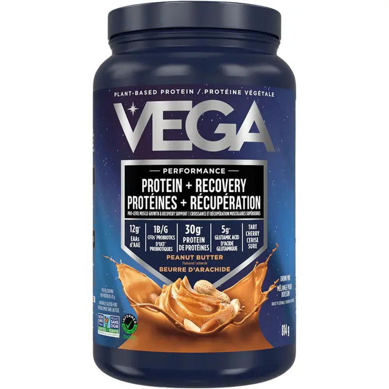 Vega Plant-Based Protein + Recovery – Peanut Butter Flavor, 814 G 1
