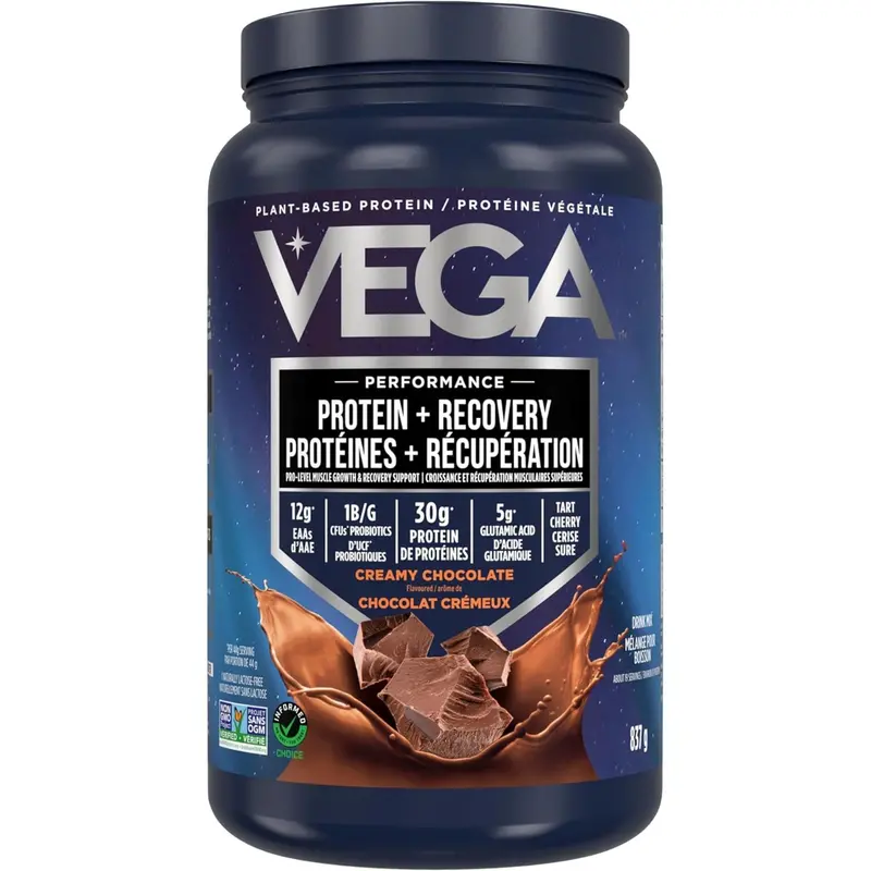 Vega Plant-Based Protein + Recovery Powder – Chocolate Flavor, 837G 1