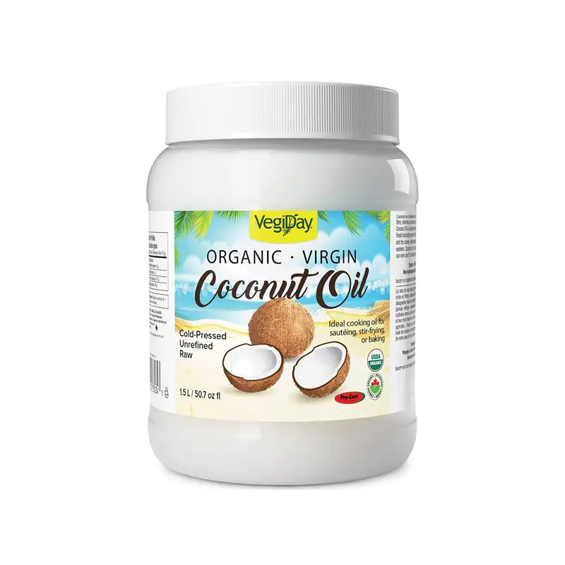 Vegiday Cold-Pressed Organic Virgin Coconut Oil – 1.5 L 1