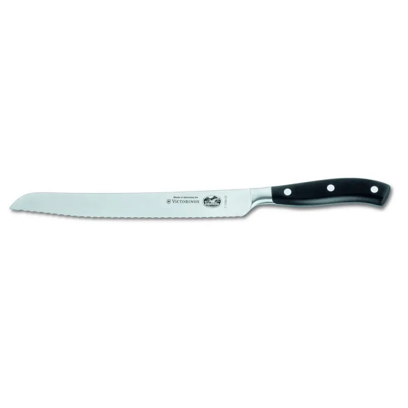 Victorinox Grand Maître Forged Bread Knife – 23Cm Serrated Blade, Black Handle 1