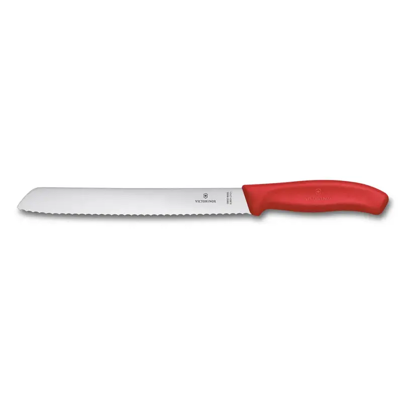 Victorinox Swiss Classic Serrated Bread Knife – 21 Cm, Red Handle 1