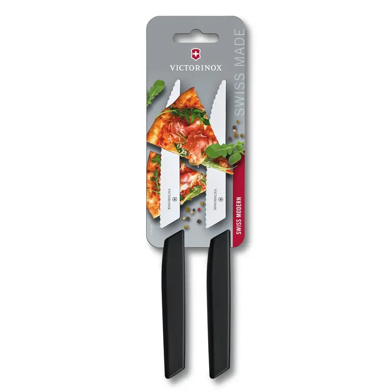 Victorinox Swiss Modern Serrated Steak & Pizza Knife – 12Cm Twin Pack 1
