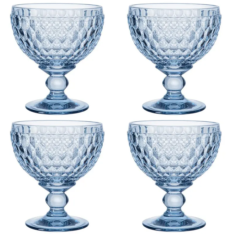 Villeroy & Boch Boston Blue Champagne & Dessert Bowl Set (4 Pcs) 1
