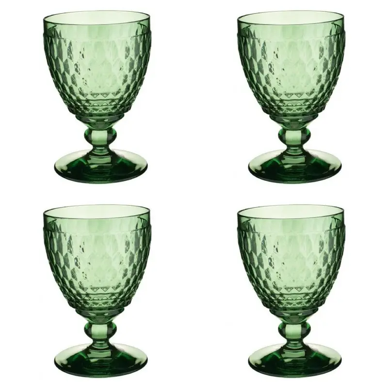 Villeroy & Boch Boston Coloured Water Goblets – Emerald Green (Set Of 4) 1