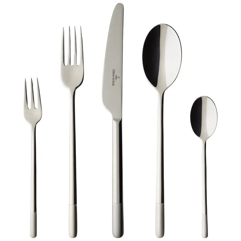 Villeroy & Boch Ella Satin 30-Piece Cutlery Set – Polished Stainless Steel Dinnerware 1