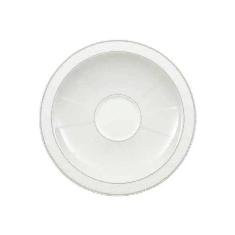 Villeroy & Boch Gray Pearl Matte-Finish Tea Saucer 1