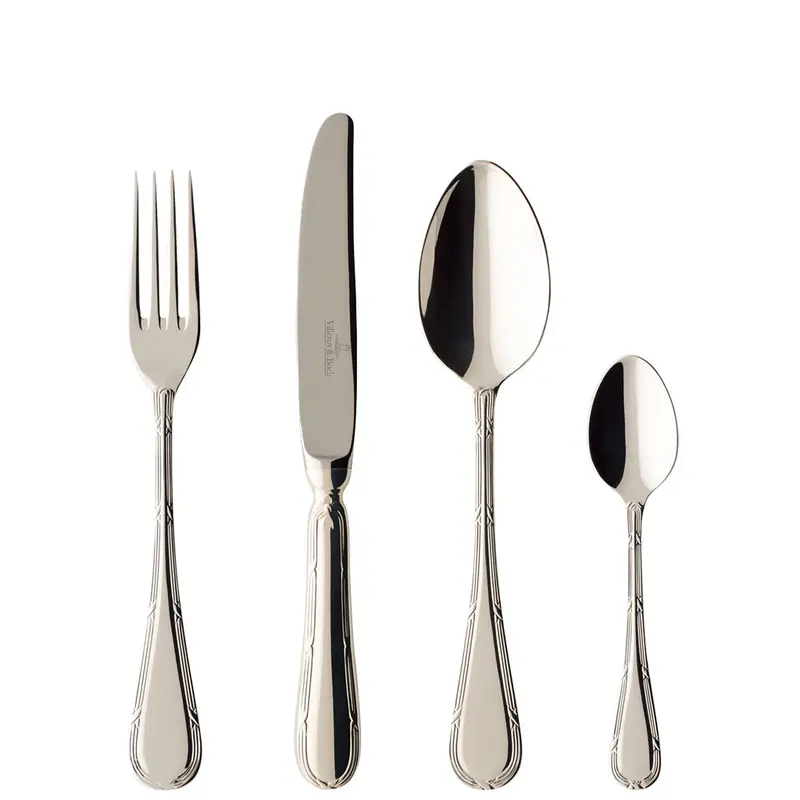 Villeroy & Boch Kreuzband Septfontaines 24-Piece Silver-Plated Flatware Set 1