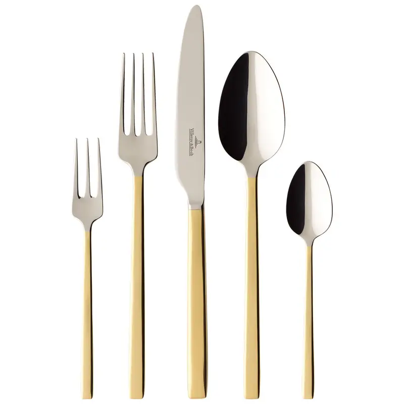 Villeroy & Boch La Classica 30-Piece Partially Gold-Plated Flatware Set 1