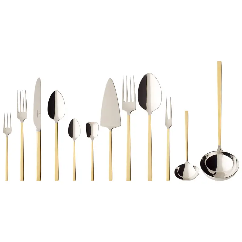 Villeroy & Boch La Classica 70-Piece Partially Gold-Plated Flatware Set 1