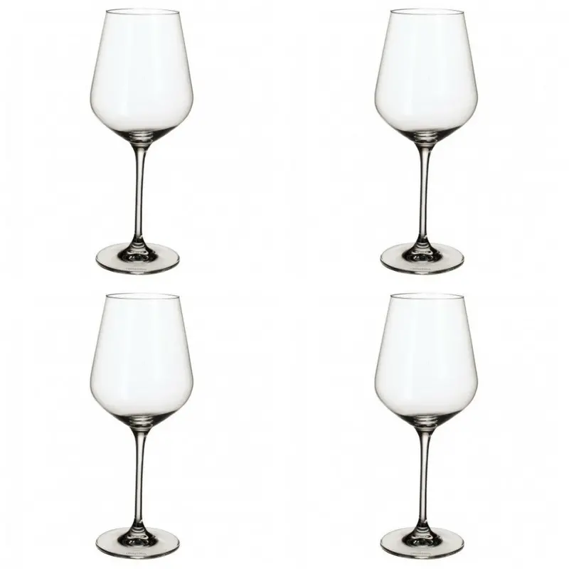 Villeroy & Boch La Divina Burgundy Wine Glasses – Set Of 4 1