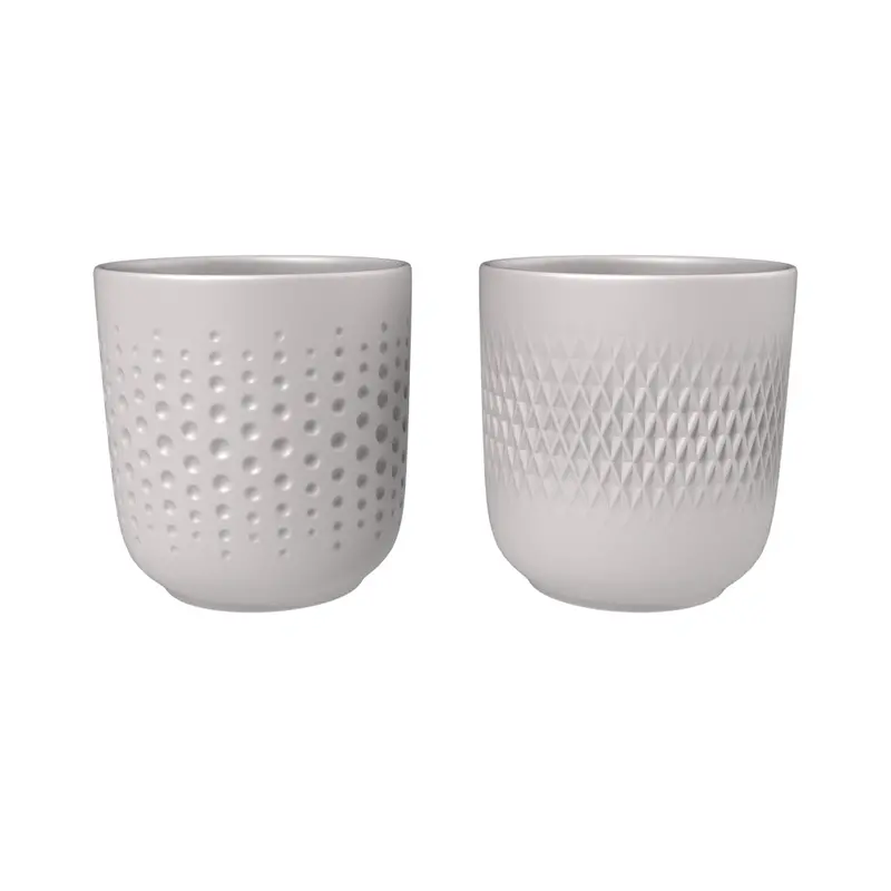 Villeroy & Boch Manufacture Collier Blanc Mug Duo – Pure White Ceramic Set Of Two 1
