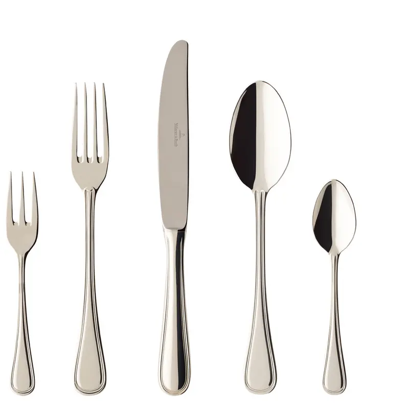Villeroy & Boch Neufaden Merlemont 30-Piece Silver-Plated Cutlery Collection 1