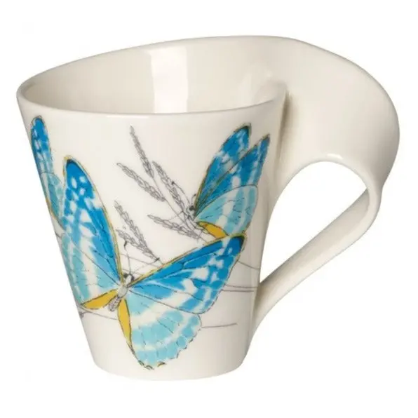 Villeroy & Boch New Wave Morpho Cypris Ceramic Mug In Gift Box 1