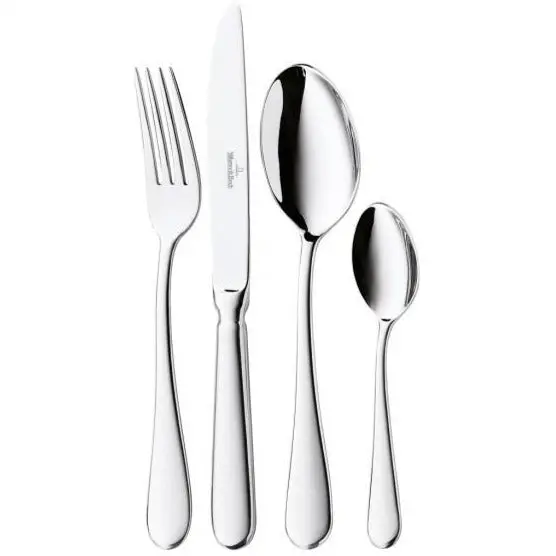 Villeroy & Boch Oscar 24-Piece Stainless Steel Cutlery Set – Full Table Service, Dishwasher-Safe 1
