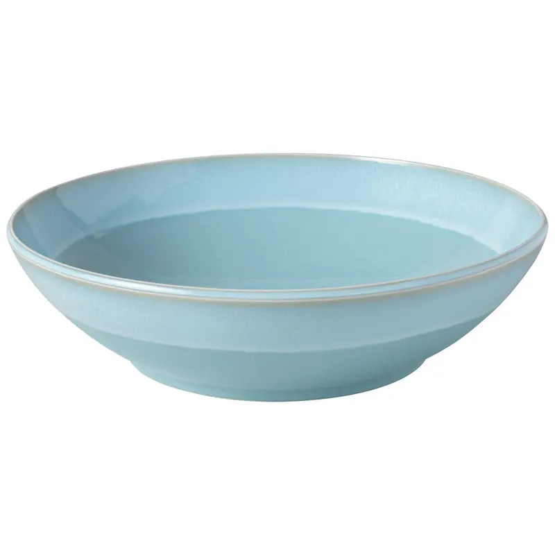 Villeroy & Boch Perlemor Aqua Serving Bowl – Curved Ceramic Design 1