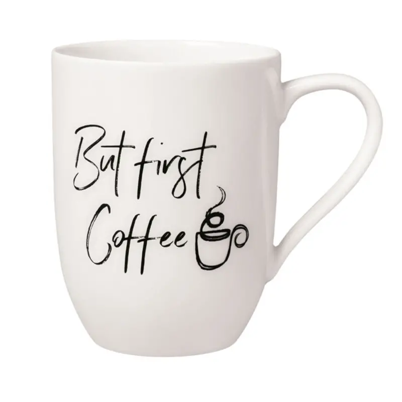 Villeroy & Boch Statement Lines Morning Ritual Mug – But First, Coffee 1