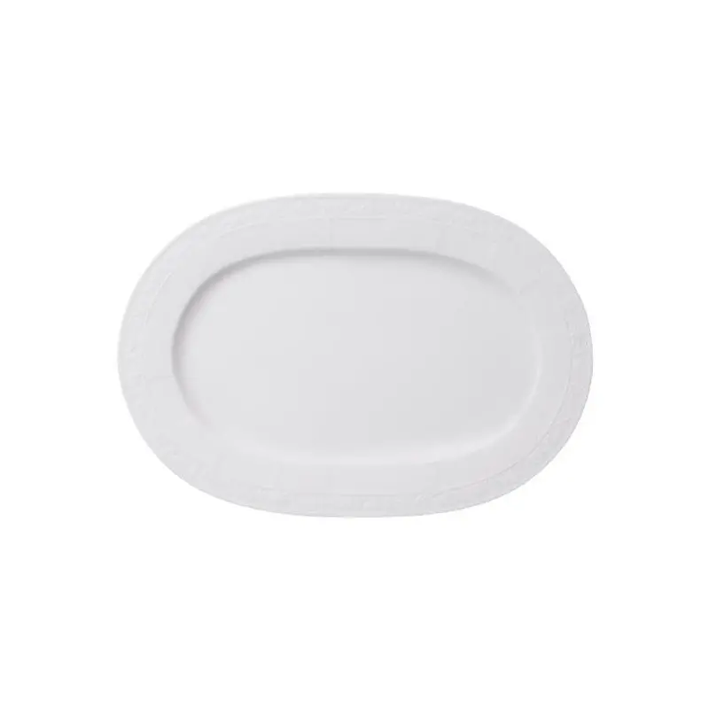Villeroy & Boch White Pearl 35 Cm Oval Serving Platter 1