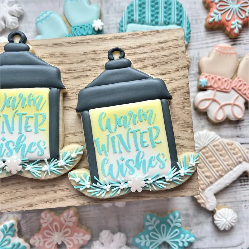 Warm Winter Wishes Club Box Stencil – Hand-Decorating Template 1