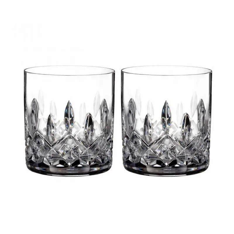 Waterford Crystal Lismore Connoisseur Straight-Sided Tumblers – Pair Of Minimalist Glasses 1