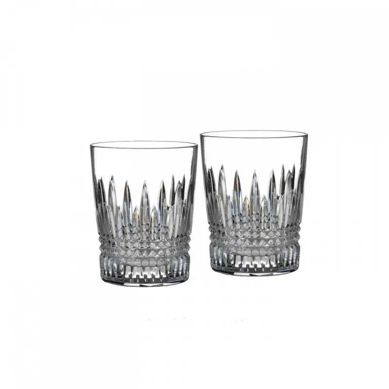 Waterford Crystal Lismore Diamond Tumbler Set – Pair Of 11 Cm Heavy-Base Glasses 1