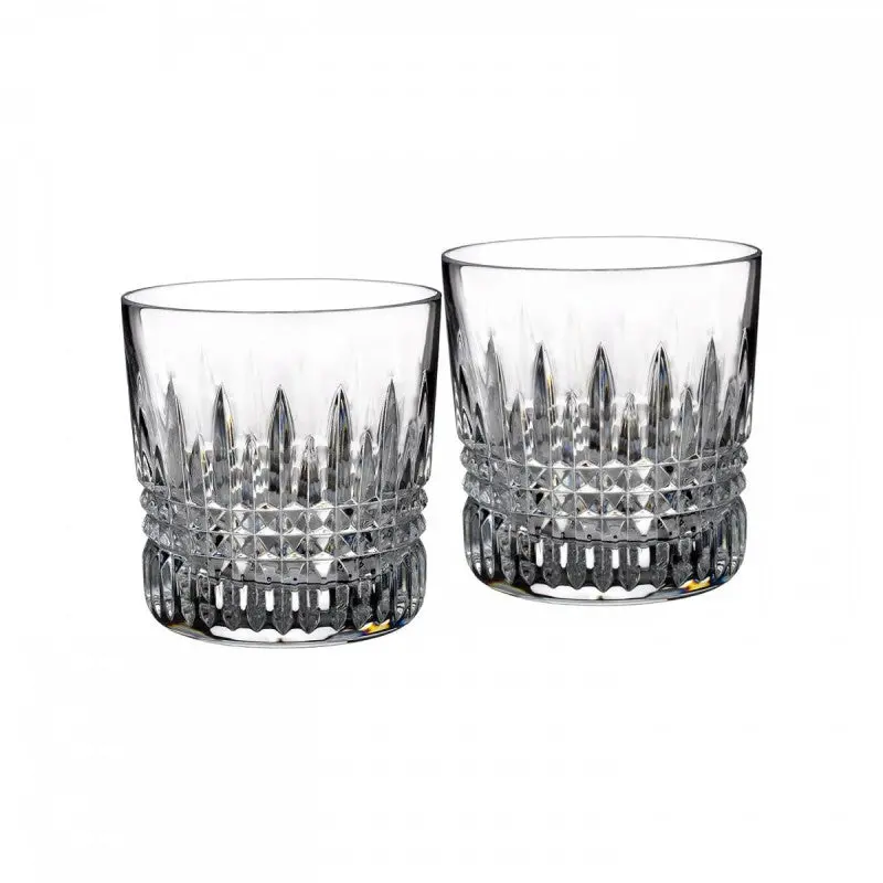 Waterford Lismore Diamond Old Fashioned Whiskey Glasses – Pair 1