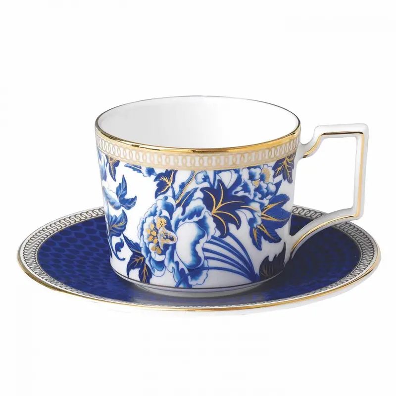Wedgwood Hibiscus Espresso Cup And Saucer Set – Two-Piece Ceramic Pair 1