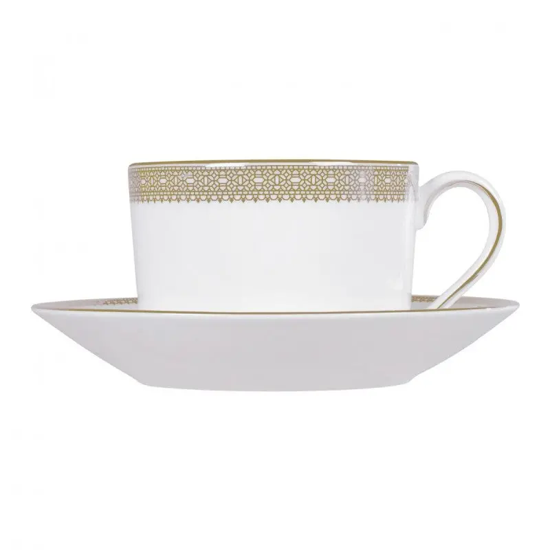 Wedgwood Vera Wang Lace Gold Teacup And Saucer Set – 4 Pieces 1