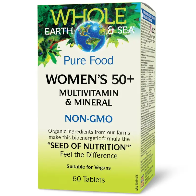 Whole Earth & Sea Women’S 50+ Multivitamin – Targeted Daily Supplement With Whole-Food Nutrients (60 Capsules) 1