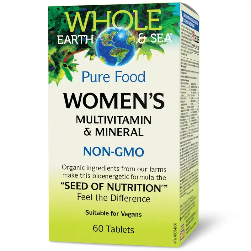 Whole Earth & Sea Women’S Daily Multivitamin – Comprehensive Plant-Based Vitamin & Mineral Complex (60 Capsules) 1