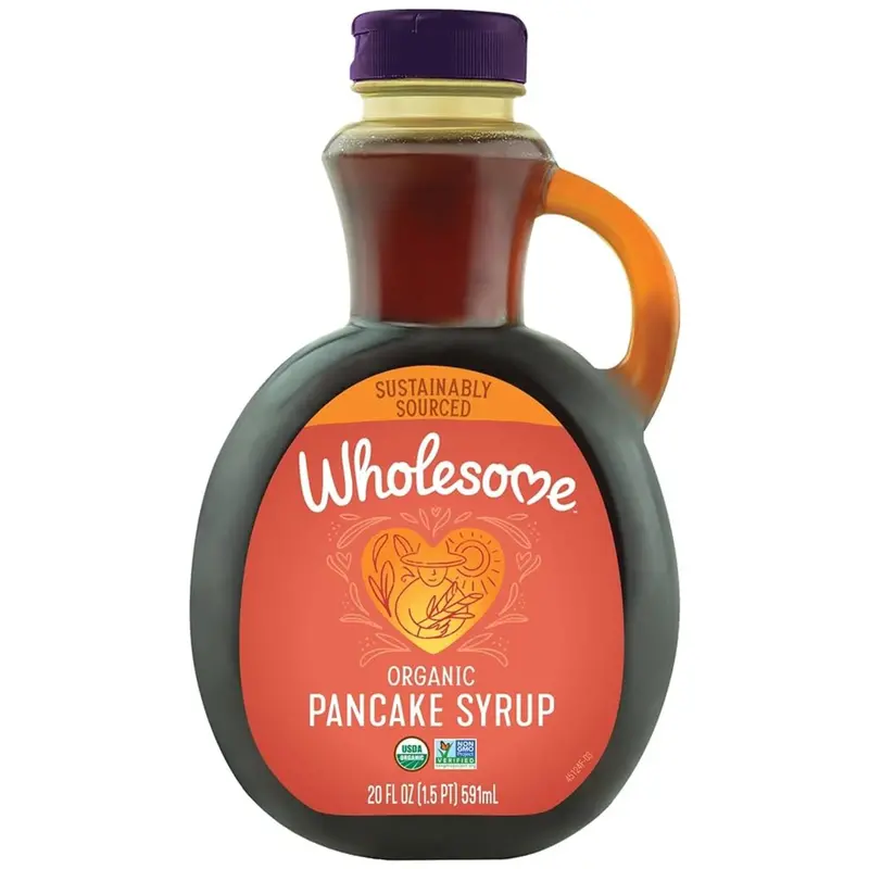 Wholesome Sweeteners Organic Pancake Syrup – 591 Ml Maple-Flavored Breakfast Topping 1