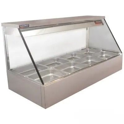 Woodson W.Hfs23 4-Module Straight-Glass Hot Holding Display 1