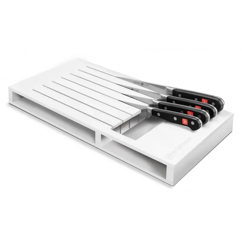 Wusthof 7-Slot In-Drawer Knife Organizer – White Polypropylene 1