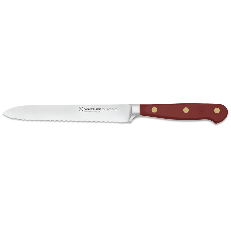Wusthof Classic Colour 14 Cm Serrated Utility Knife In Tasty Sumac 1