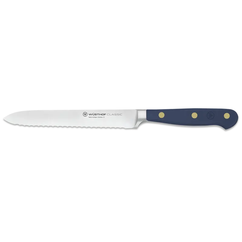 Wusthof Classic Colour 14 Cm Serrated Utility Knife – Wild Blueberry 1