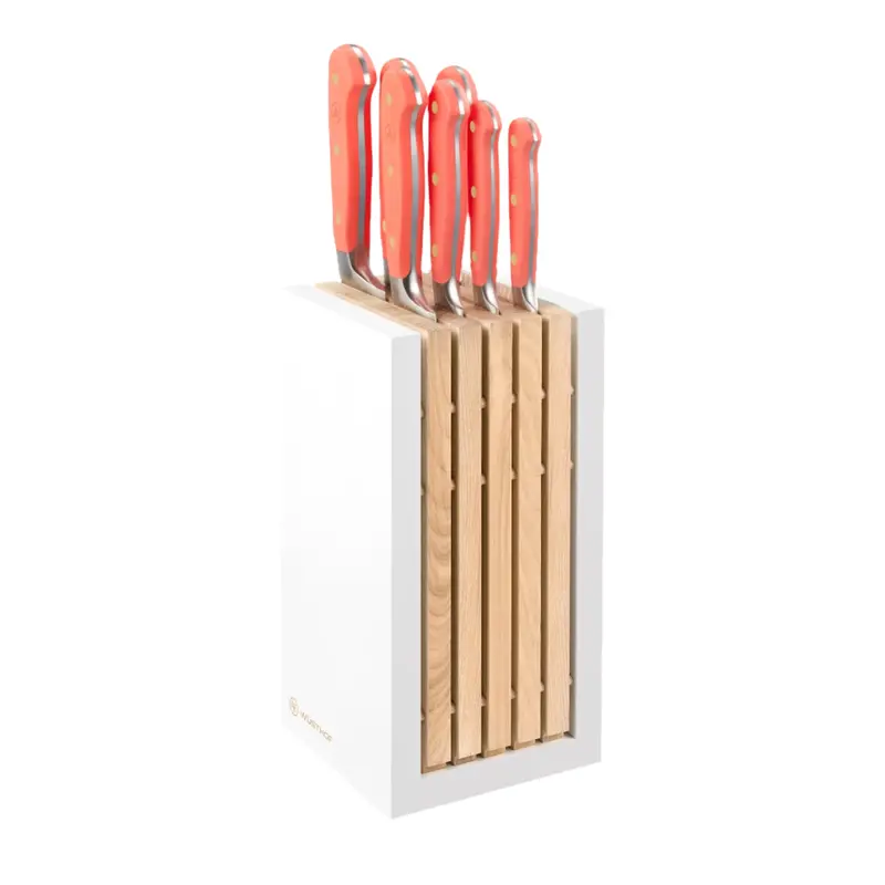 Wüsthof Classic Colour 8-Piece Knife Block Set – Coral Peach 1