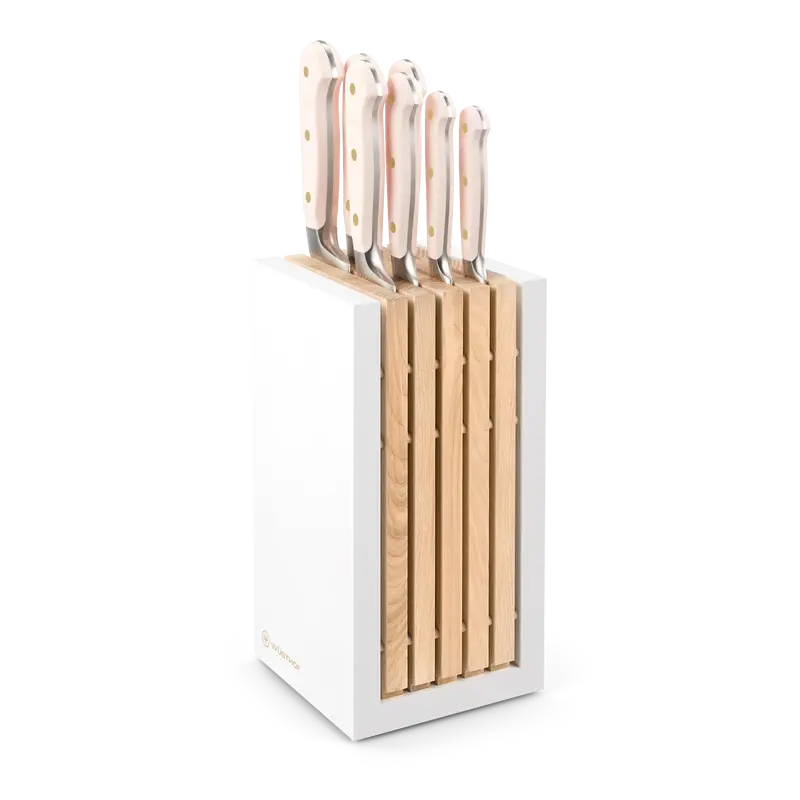 Wüsthof Classic Colour 8-Piece Knife Block Set – Pink Himalayan Salt 1
