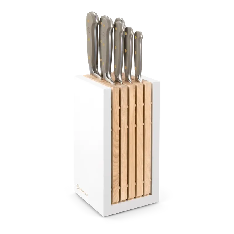 Wüsthof Classic Colour 8-Piece Knife Block Set – Velvet Oyster 1