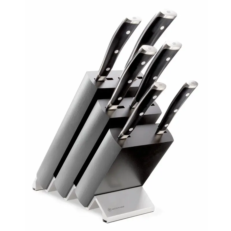Wüsthof Classic Ikon Black 6-Piece Knife Block Set 1