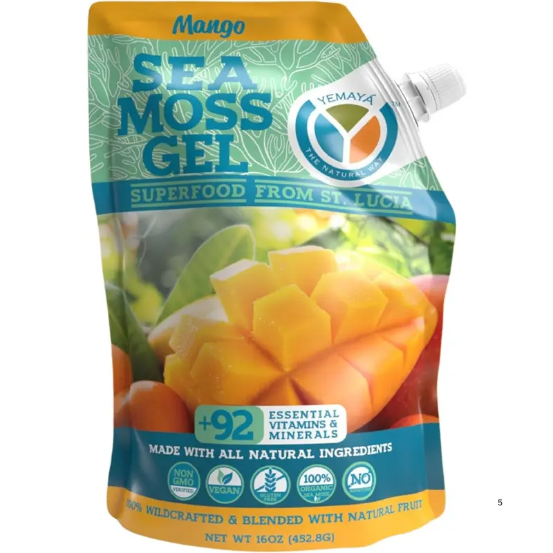 Yemaya Sea Moss Gel – Mango Flavor, 454G 1