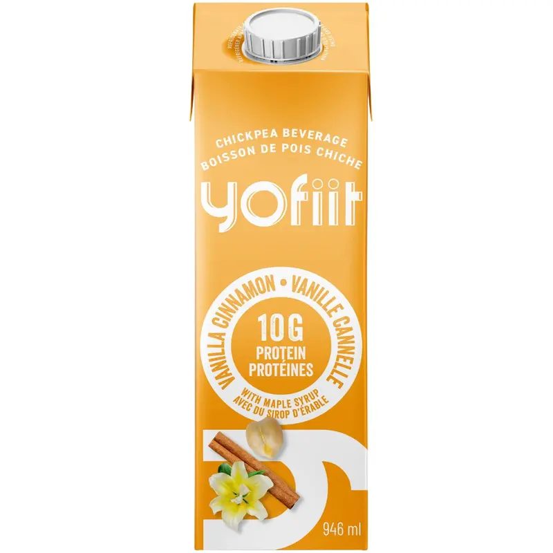 Yofiit Vanilla Cinnamon Chickpea Milk – High Protein, 946Ml 1