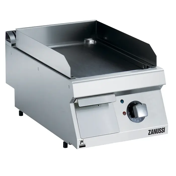 Zanussi 400Mm Brushed Chrome Flat-Plate Fry Top 1