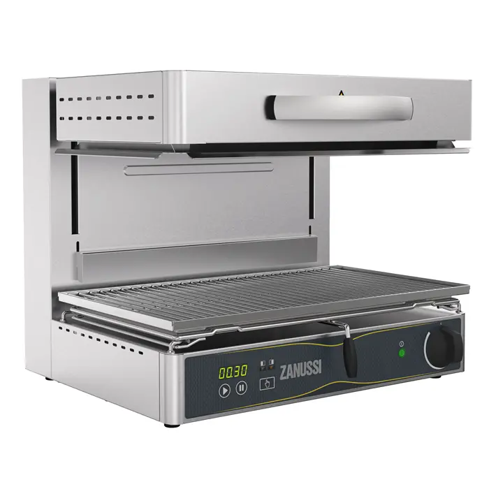 Zanussi 600Mm Electric Salamander Grill With Open Sides And Plate Detection 1
