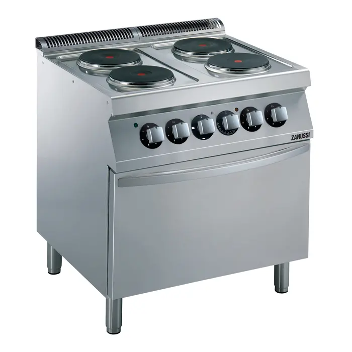 Zanussi 800Mm Electric 4-Plate Cooktop Featuring Integrated Static Oven 1