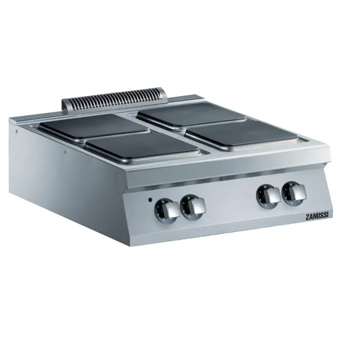 Zanussi 800Mm Electric 4-Plate Cooktop With Square Heating Elements 1