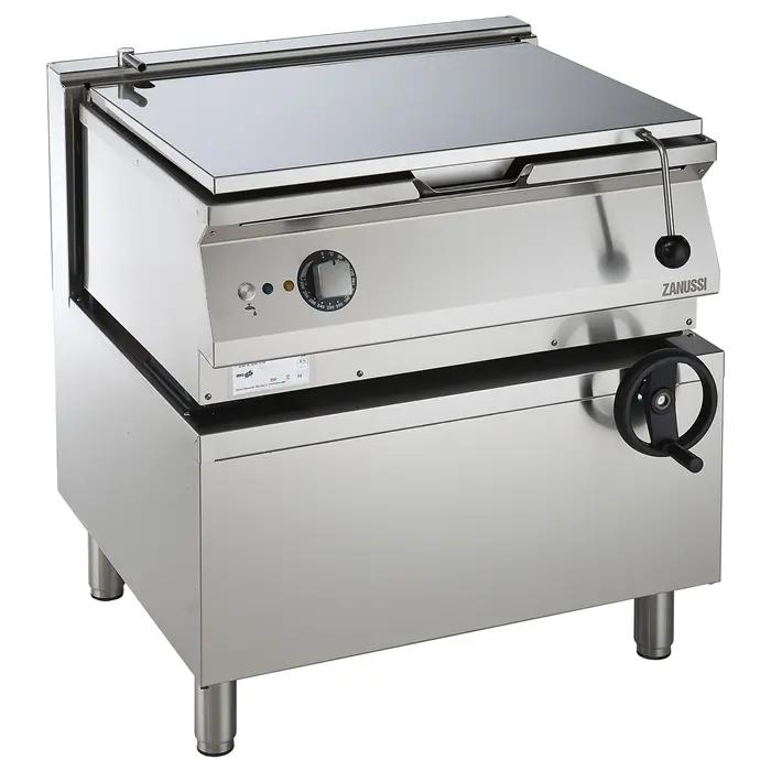Zanussi 800Mm Manual Tilting Bratt Pan (60L) With Dual-Mode Heating Base 1